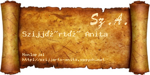 Szijjártó Anita névjegykártya