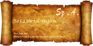 Szijjártó Anita névjegykártya