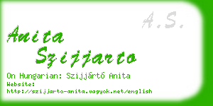 anita szijjarto business card